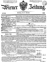 Wiener Zeitung 18491007 Seite: 1