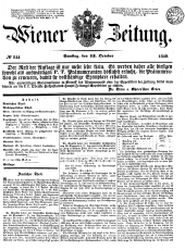 Wiener Zeitung 18491013 Seite: 1