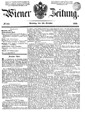 Wiener Zeitung 18491014 Seite: 1