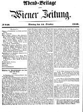 Wiener Zeitung 18491015 Seite: 1
