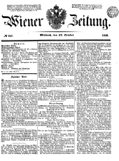 Wiener Zeitung 18491017 Seite: 1