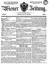 Wiener Zeitung 18491021 Seite: 1