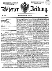 Wiener Zeitung 18491023 Seite: 1