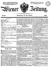 Wiener Zeitung 18491025 Seite: 1