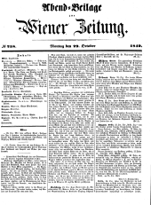 Wiener Zeitung 18491029 Seite: 1