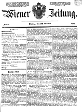 Wiener Zeitung 18491030 Seite: 1