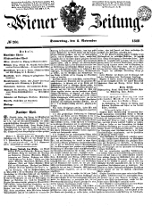 Wiener Zeitung 18491101 Seite: 1