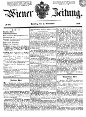 Wiener Zeitung 18491104 Seite: 1