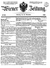 Wiener Zeitung 18491111 Seite: 1