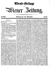 Wiener Zeitung 18491112 Seite: 1