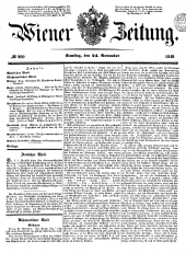 Wiener Zeitung 18491124 Seite: 1