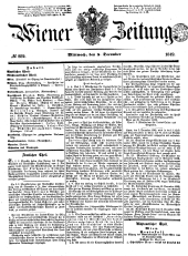 Wiener Zeitung 18491205 Seite: 1