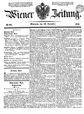 Wiener Zeitung 18491212 Seite: 1