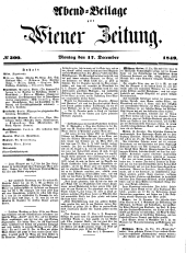 Wiener Zeitung 18491217 Seite: 1