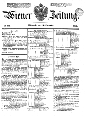 Wiener Zeitung 18491219 Seite: 1