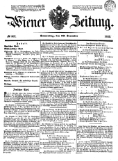 Wiener Zeitung 18491220 Seite: 1