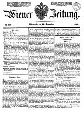 Wiener Zeitung 18491226 Seite: 1