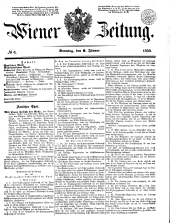 Wiener Zeitung 18500106 Seite: 1