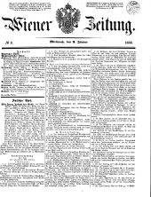 Wiener Zeitung 18500109 Seite: 1