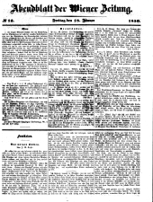 Wiener Zeitung 18500118 Seite: 11