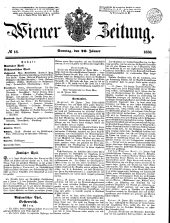 Wiener Zeitung 18500120 Seite: 1