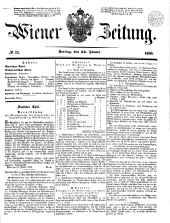 Wiener Zeitung 18500125 Seite: 1