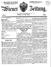 Wiener Zeitung 18500126 Seite: 1