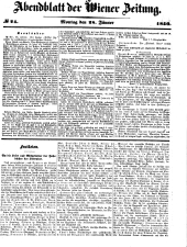 Wiener Zeitung 18500128 Seite: 1