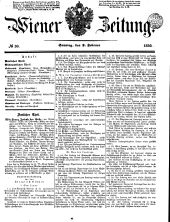 Wiener Zeitung 18500203 Seite: 1