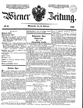 Wiener Zeitung 18500206 Seite: 1