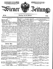 Wiener Zeitung 18500209 Seite: 1