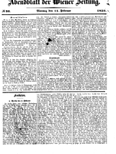 Wiener Zeitung 18500211 Seite: 1