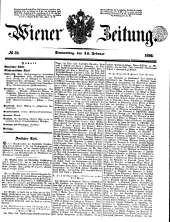 Wiener Zeitung 18500214 Seite: 1