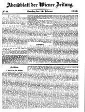 Wiener Zeitung 18500216 Seite: 15