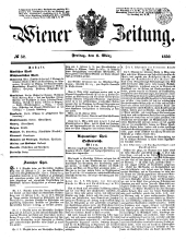 Wiener Zeitung 18500301 Seite: 1