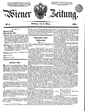 Wiener Zeitung 18500303 Seite: 1