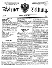 Wiener Zeitung 18500308 Seite: 1