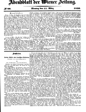 Wiener Zeitung 18500311 Seite: 1