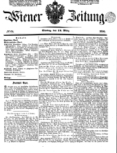 Wiener Zeitung 18500312 Seite: 1