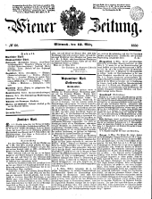 Wiener Zeitung 18500313 Seite: 1