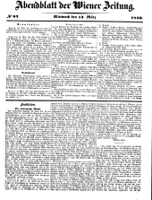 Wiener Zeitung 18500313 Seite: 15