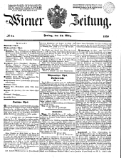 Wiener Zeitung 18500315 Seite: 1