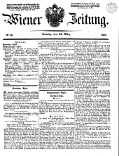 Wiener Zeitung 18500316 Seite: 1