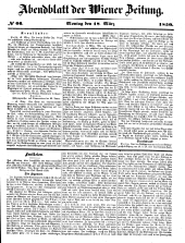 Wiener Zeitung 18500318 Seite: 1