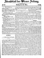 Wiener Zeitung 18500319 Seite: 17