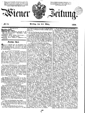 Wiener Zeitung 18500322 Seite: 1