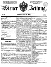 Wiener Zeitung 18500328 Seite: 1