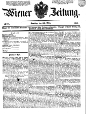 Wiener Zeitung 18500330 Seite: 1