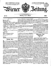 Wiener Zeitung 18500402 Seite: 1