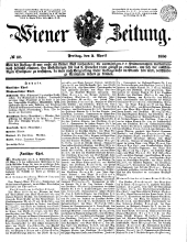 Wiener Zeitung 18500405 Seite: 1